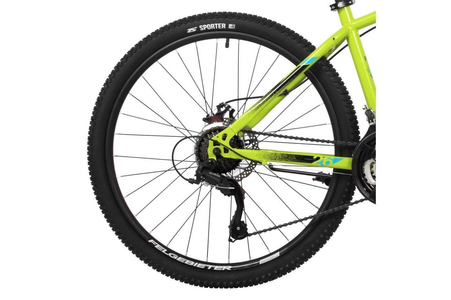 Горный велосипед Foxx Caiman 26, год 2024, цвет Желтый, ростовка 16