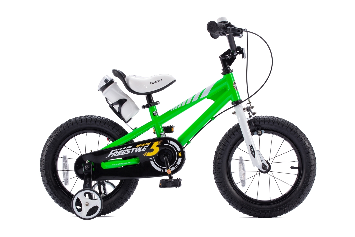 Детский велосипед Royal Baby Freestyle Steel 16, год 2022, цвет Зеленый