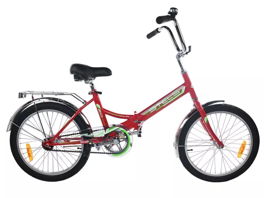 Складной велосипед Stels Pilot 410 C 20 Z010, год 2023, цвет Красный, ростовка 13.5