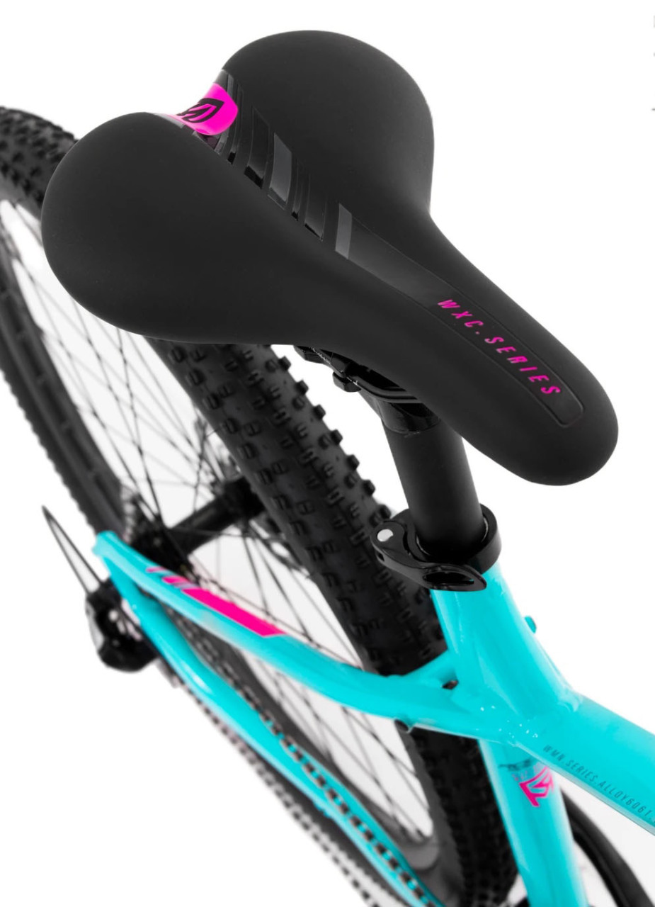 Женский велосипед Rock Machine Catherine 10-29, год 2024, цвет Голубой-Розовый, ростовка 19