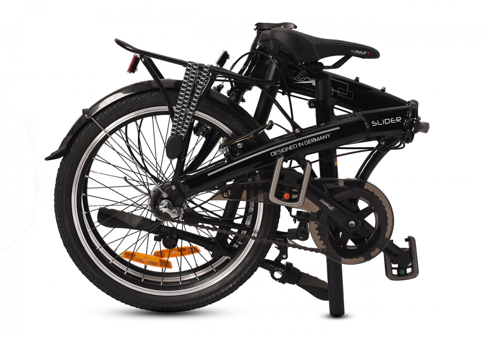 Складной велосипед Foldx FoldX Slider, год 2022, цвет Черный