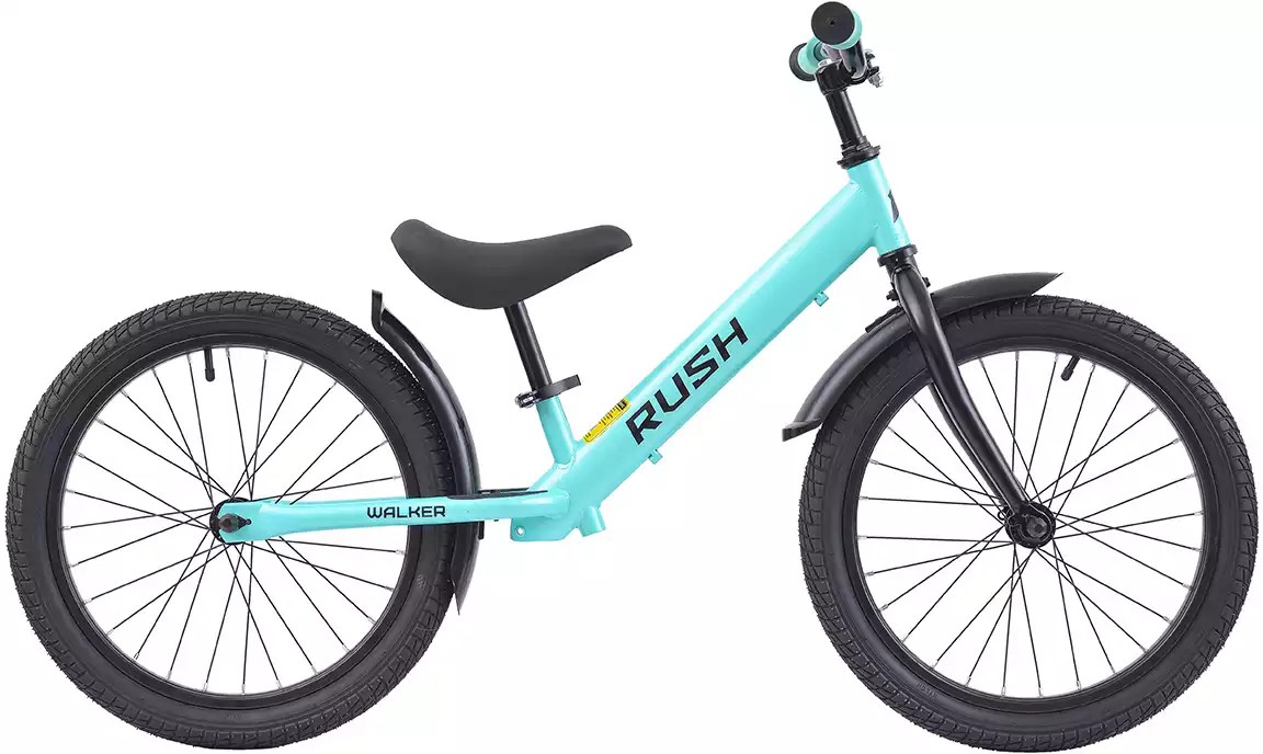 Детский велосипед Rush Hour Walker 18, год 2024, цвет Зеленый