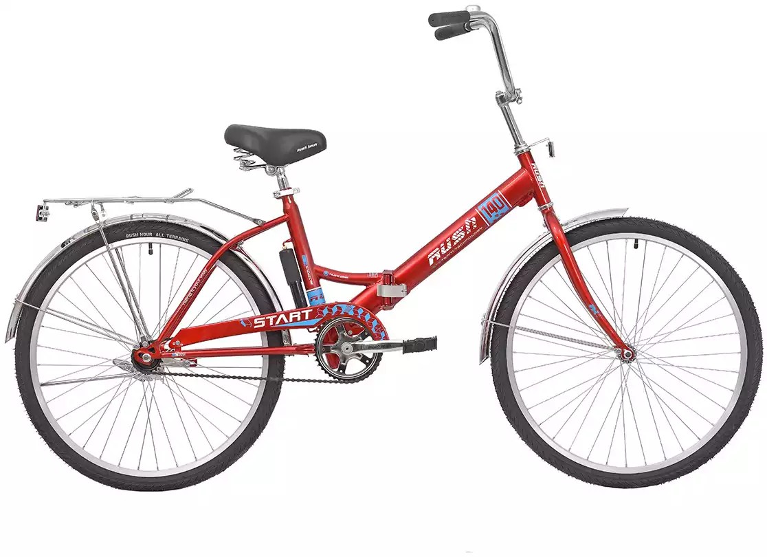 Складной велосипед Rush Hour Start 140, год 2024, цвет Красный, ростовка 16