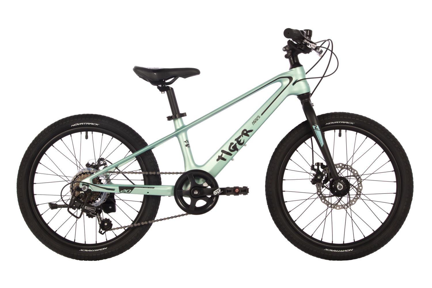 Складной велосипед Novatrack Tiger 20, год 2024, цвет Зеленый