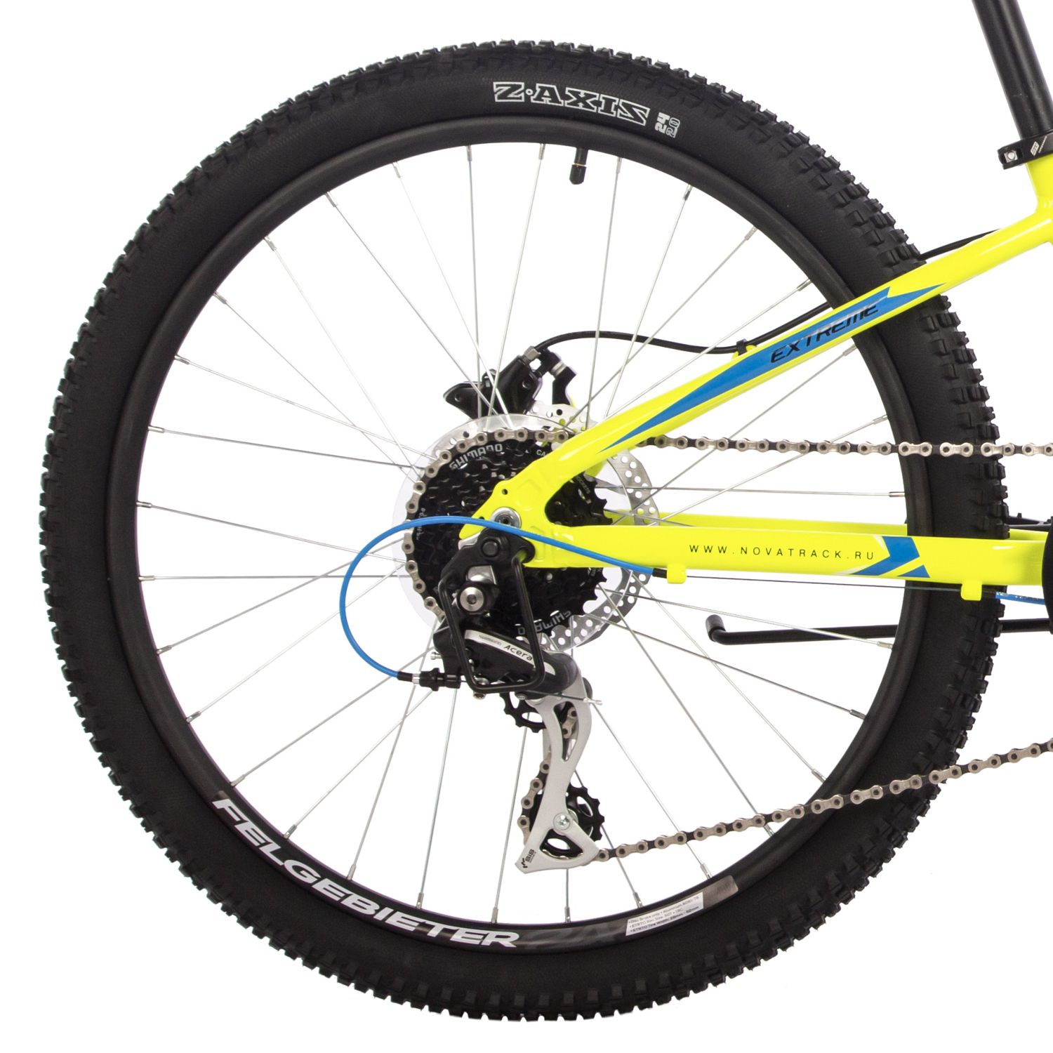 Подростковый велосипед Novatrack Extreme HD 24, год 2024, цвет Зеленый, ростовка 11