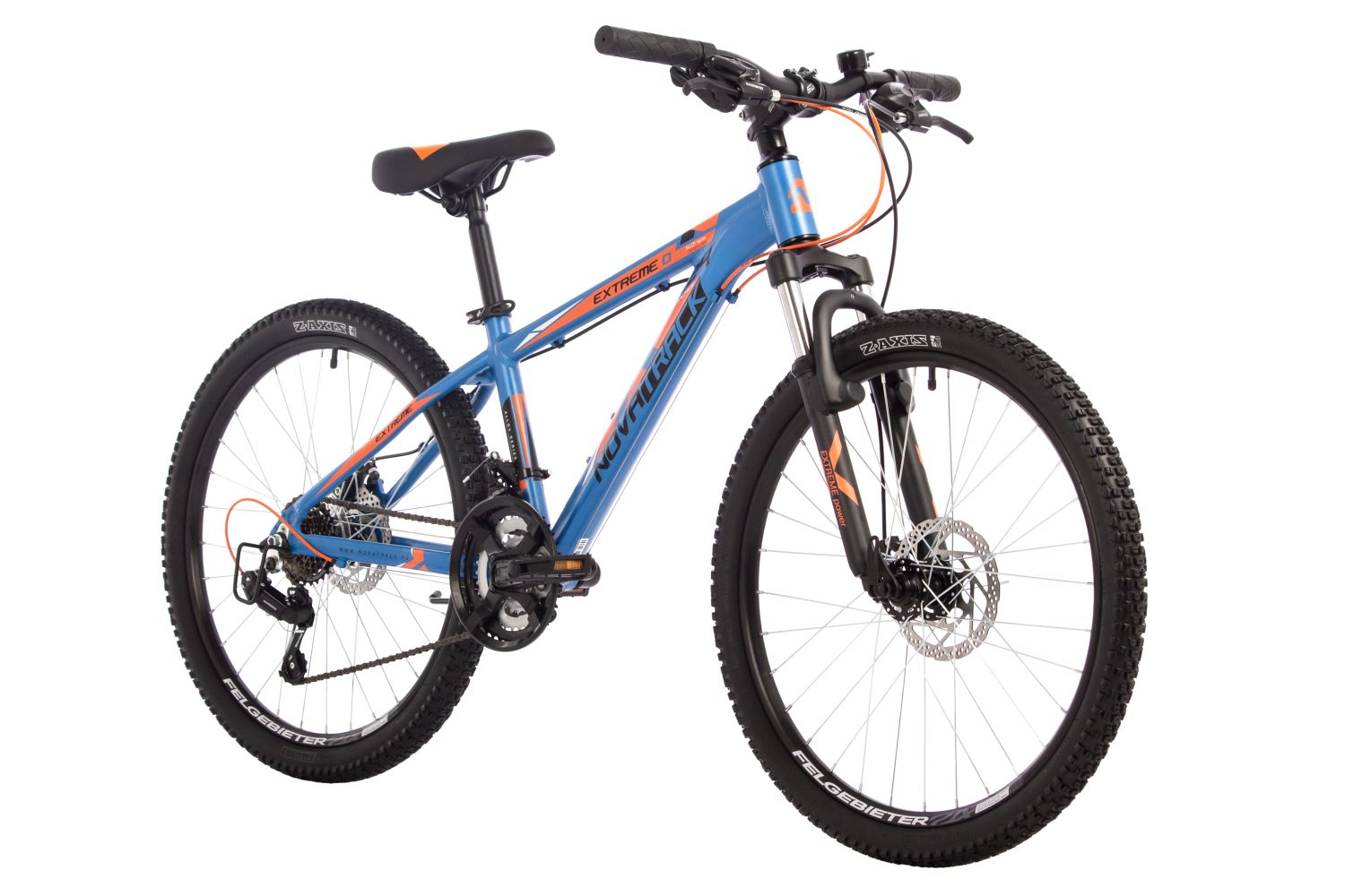 Подростковый велосипед Novatrack Extreme 24, год 2024, цвет Синий, ростовка 13