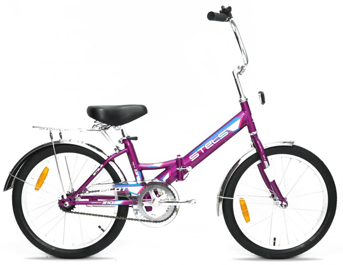 Складной велосипед Stels Pilot 310 C 20 Z010, год 2023, цвет Розовый, ростовка 13