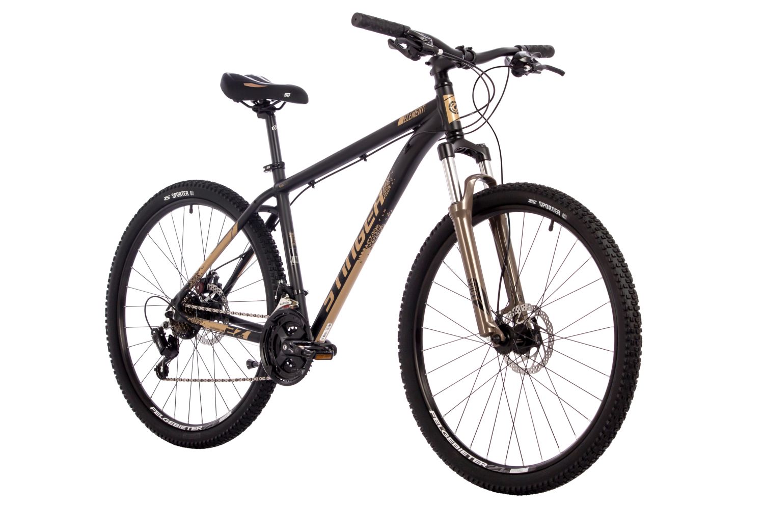 Горный велосипед Stinger Element Evo 27.5, год 2024, цвет Черный, ростовка 18