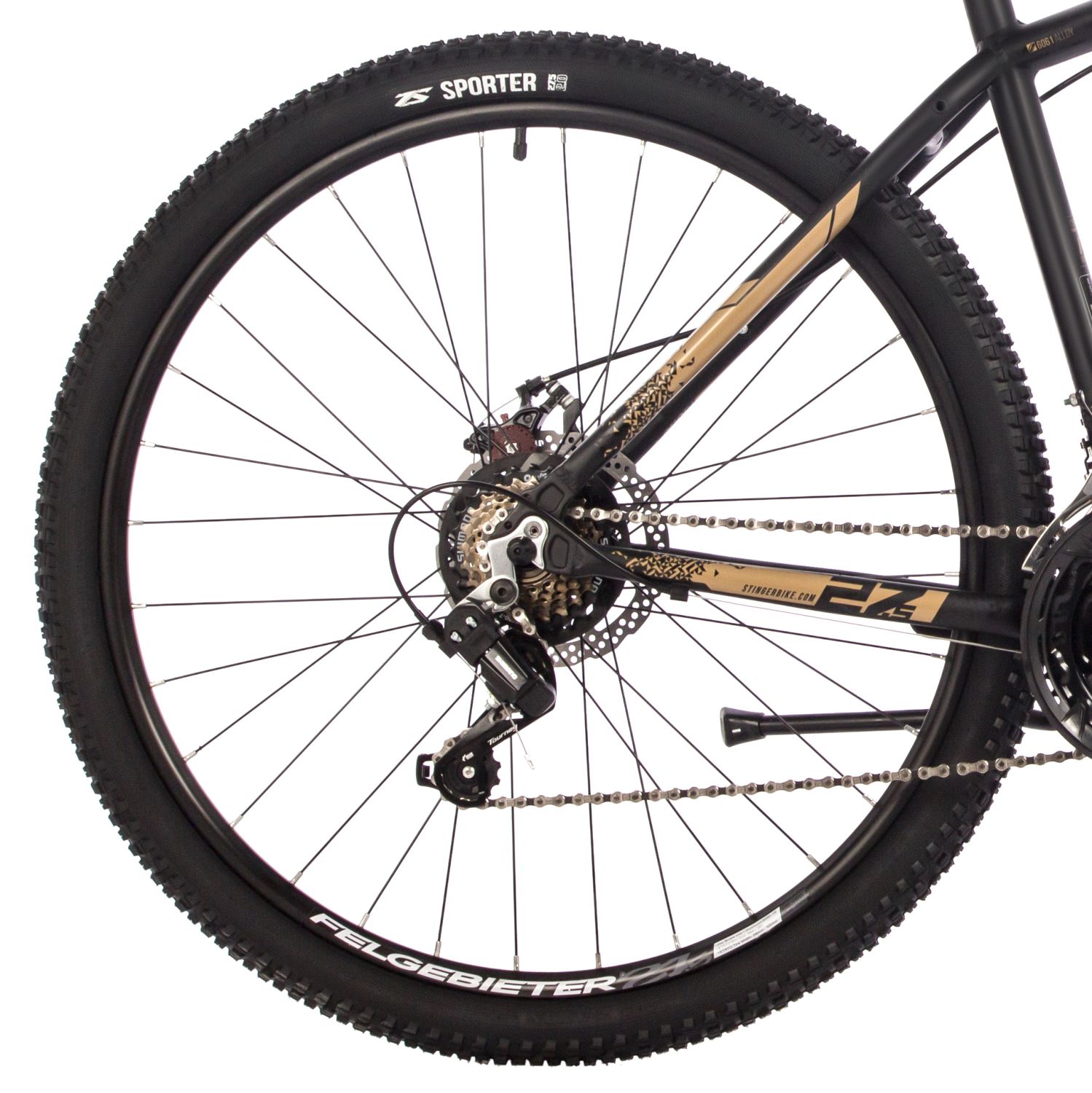 Горный велосипед Stinger Element Evo 27.5, год 2024, цвет Желтый, ростовка 18