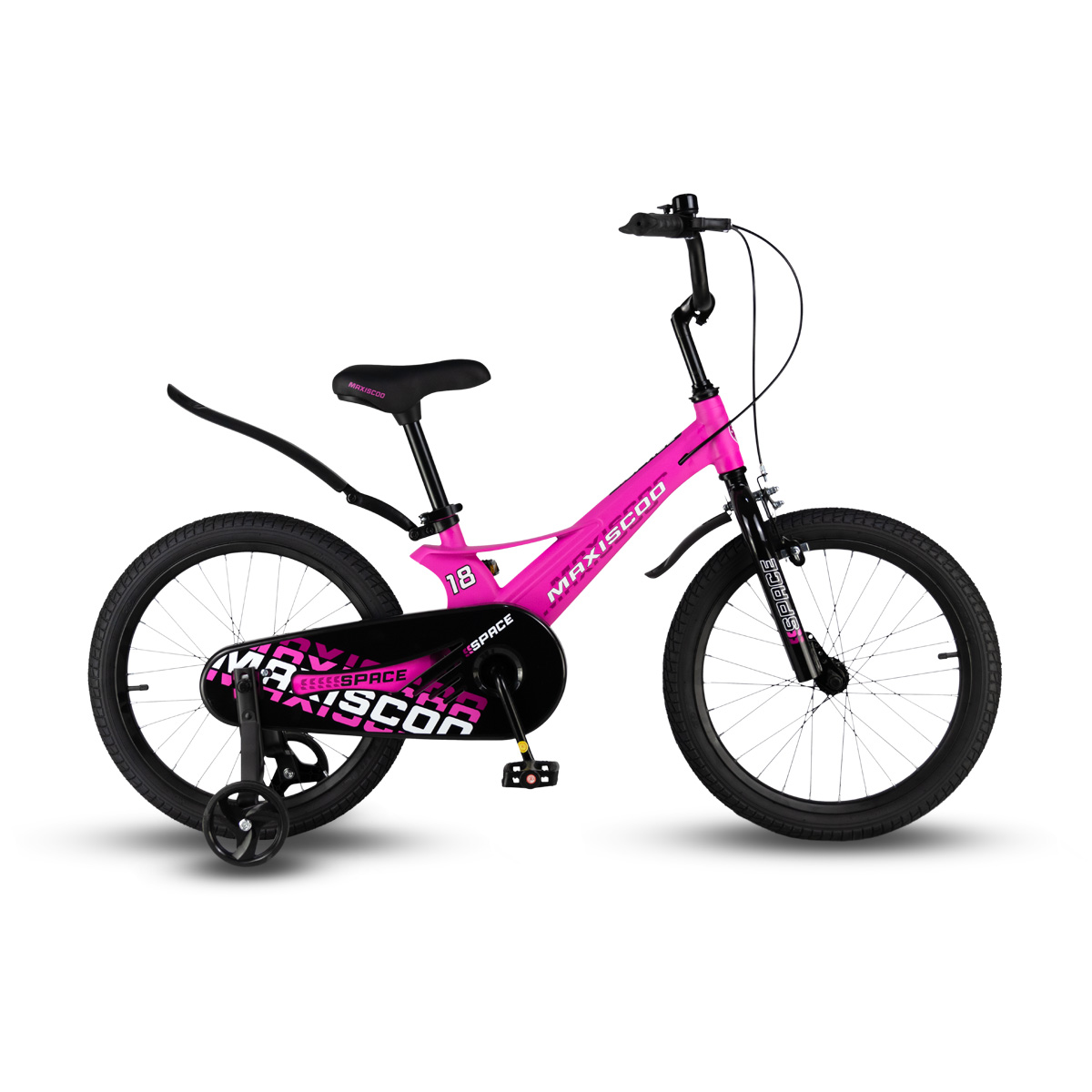 Детский велосипед Maxiscoo Space Стандарт 18, год 2024, цвет Розовый
