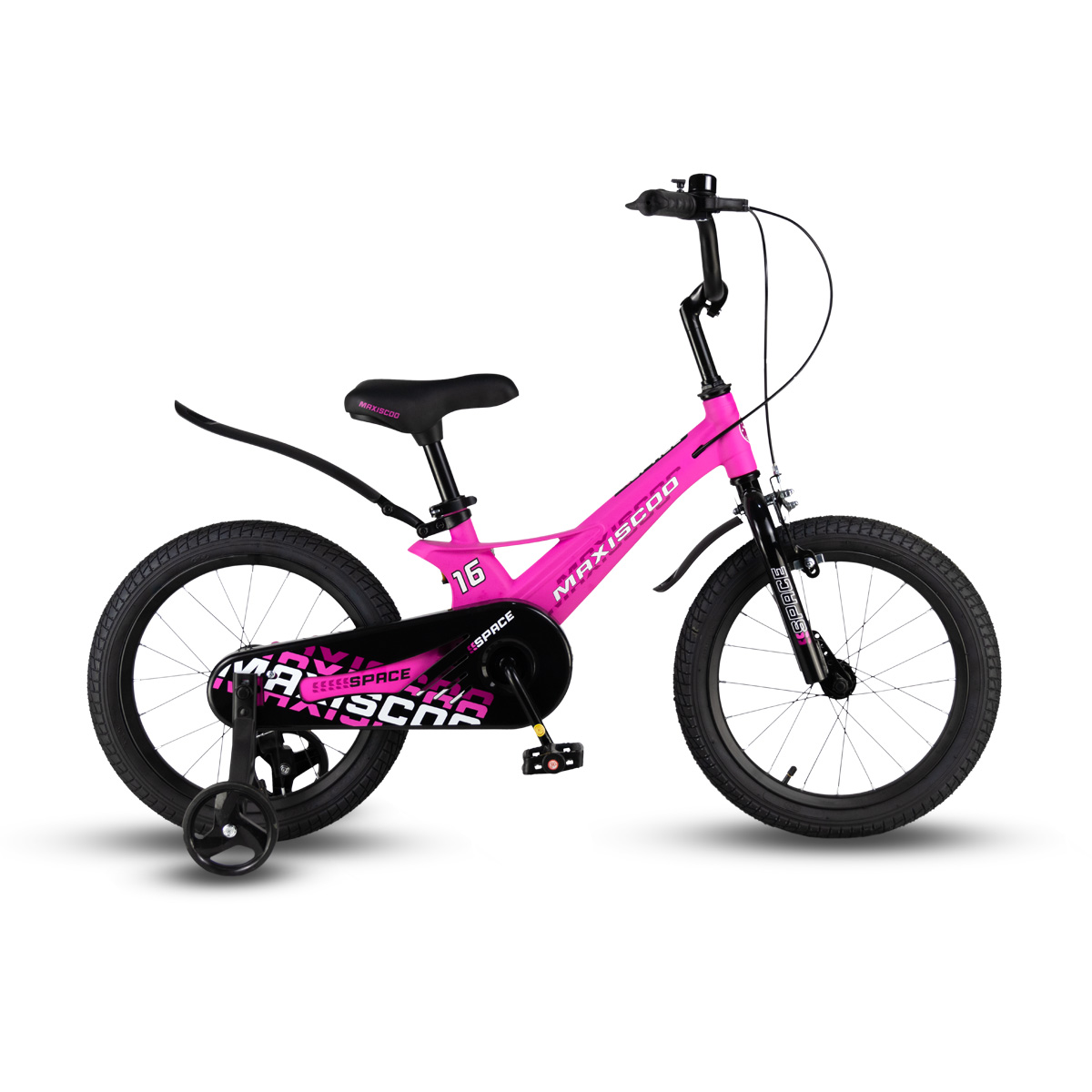 Детский велосипед Maxiscoo Space Стандарт 16, год 2024, цвет Розовый
