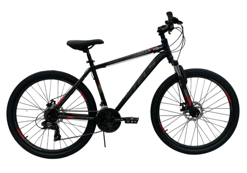 

Горный велосипед Stels Navigator 500 MD 26, год 2026, цвет Черный-Красный, ростовка, Navigator 500 MD 26, год 2026, цвет Черный-Красный, ростовка 18