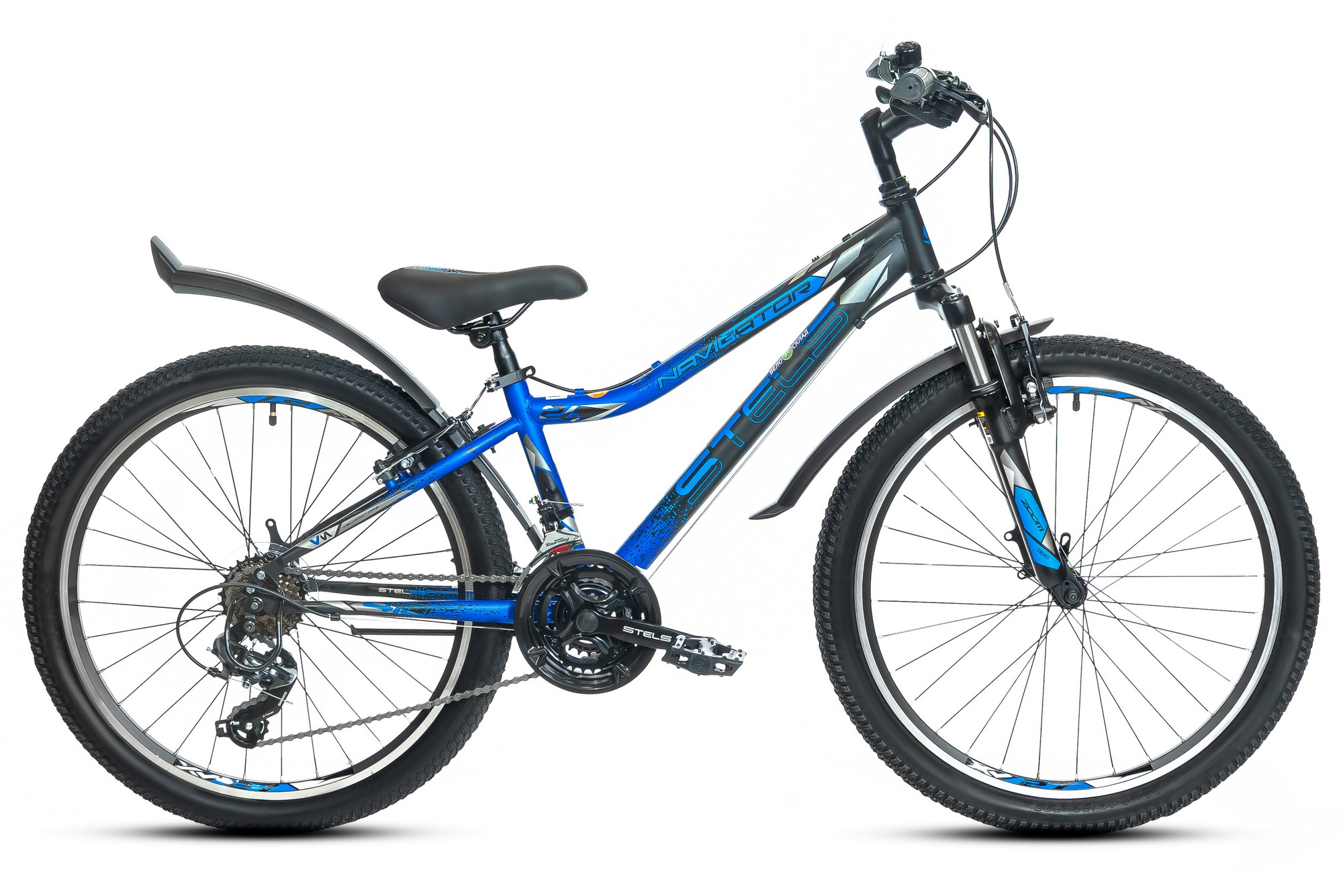 

Подростковый велосипед Stels Navigator 410 V 21 sp 24, год 2026, цвет Черный-Синий, ростовка, Navigator 410 V 21 sp 24, год 2026, цвет Черный-Синий, ростовка 12
