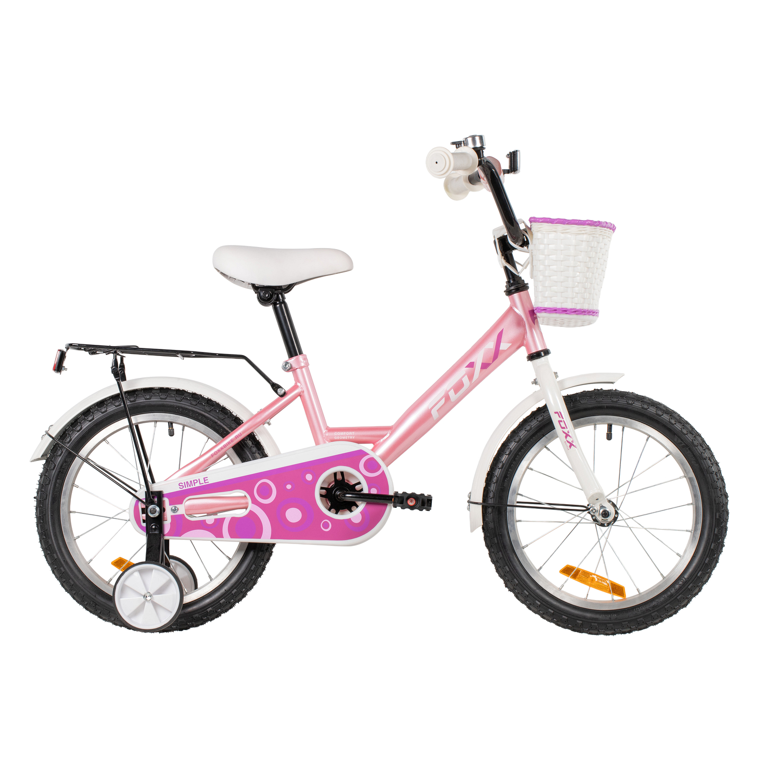 

Детский велосипед Foxx Simple 16, год 2026, цвет Розовый, Simple 16, год 2026, цвет Розовый