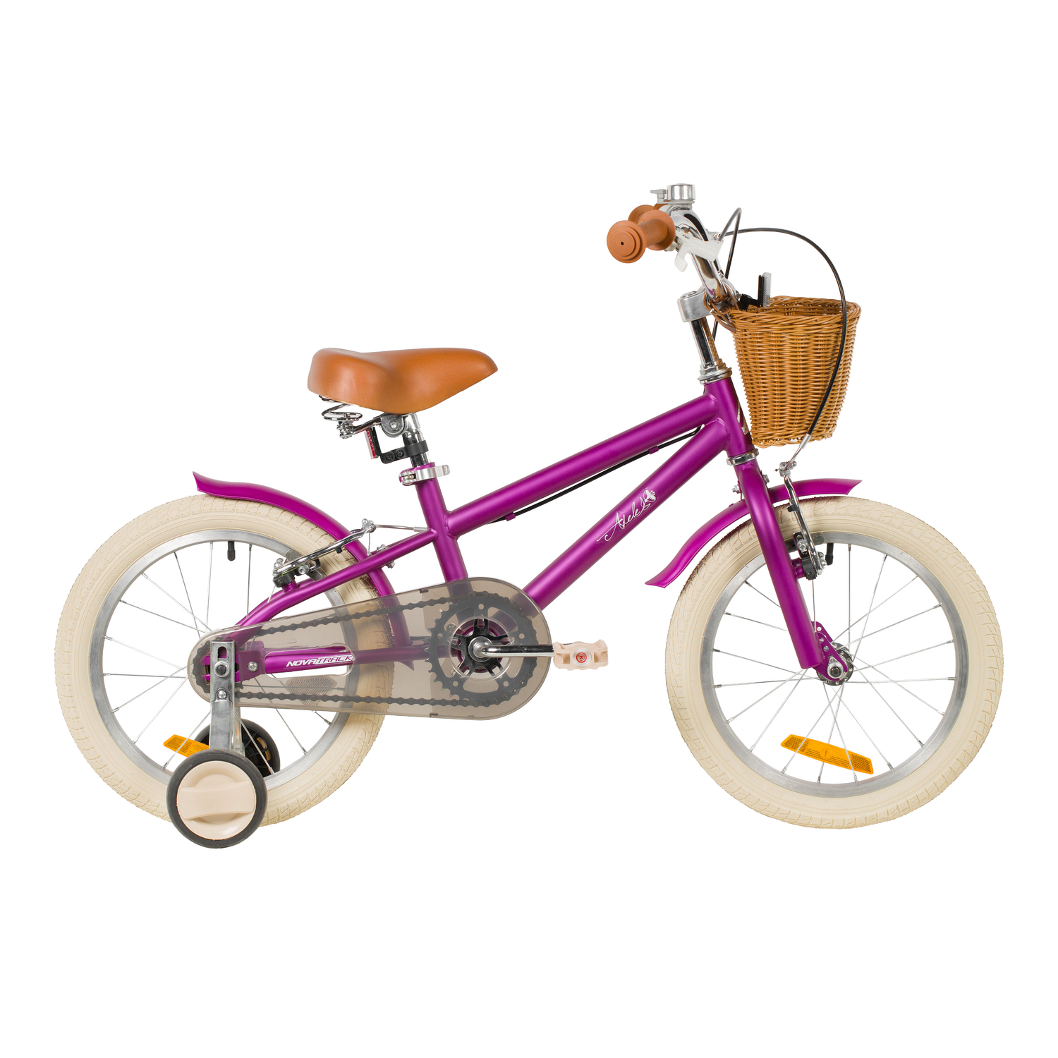 

Детский велосипед Novatrack Adele 16, год 2026, цвет Фиолетовый, Adele 16, год 2026, цвет Фиолетовый