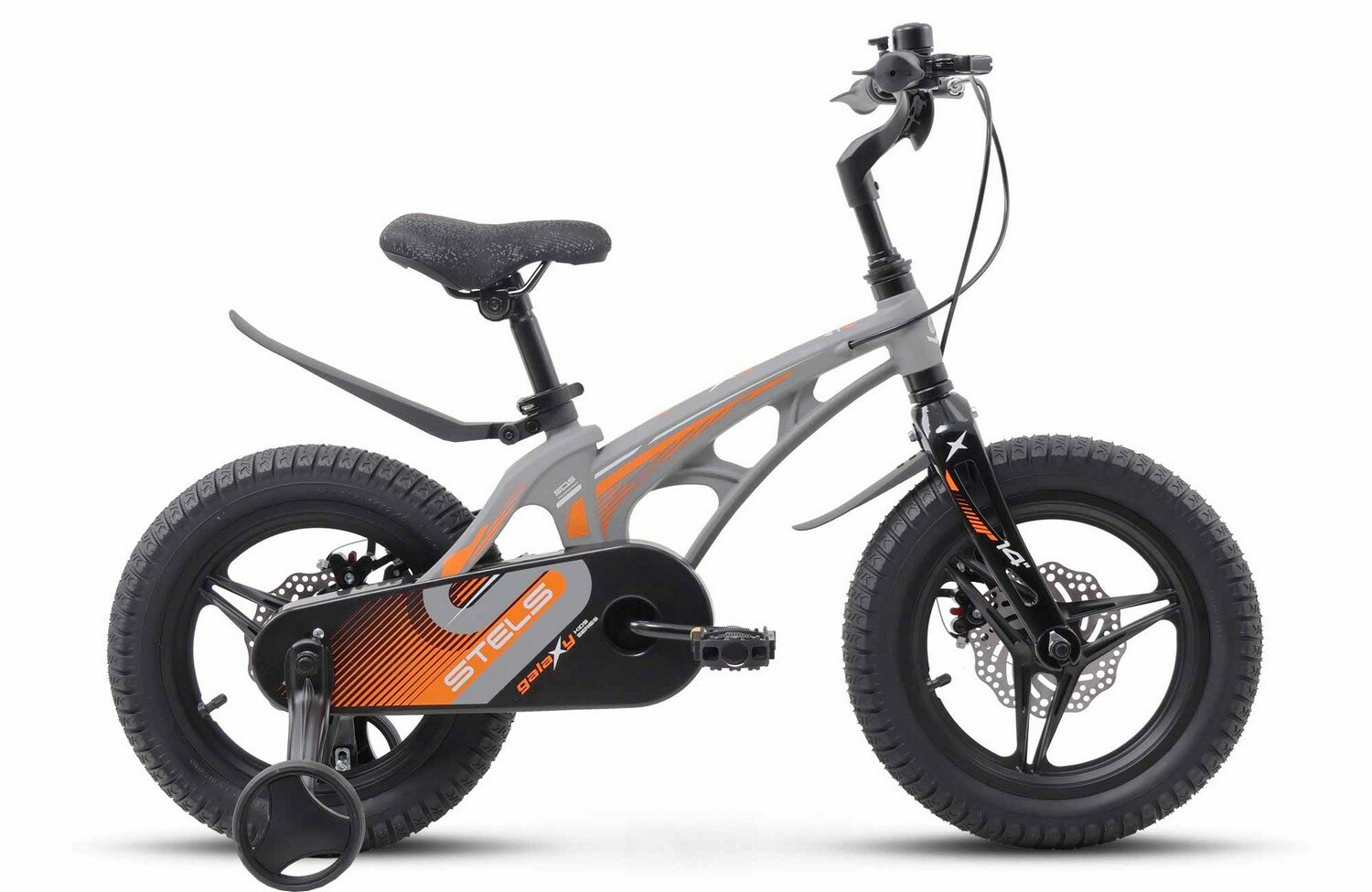 

Детский велосипед Stels Galaxy Pro 14, год 2026, цвет Серый, Galaxy Pro 14, год 2026, цвет Серый