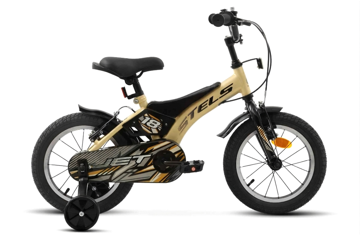 

Детский велосипед Stels Jet 18, год 2026, цвет Желтый, Jet 18, год 2026, цвет Желтый