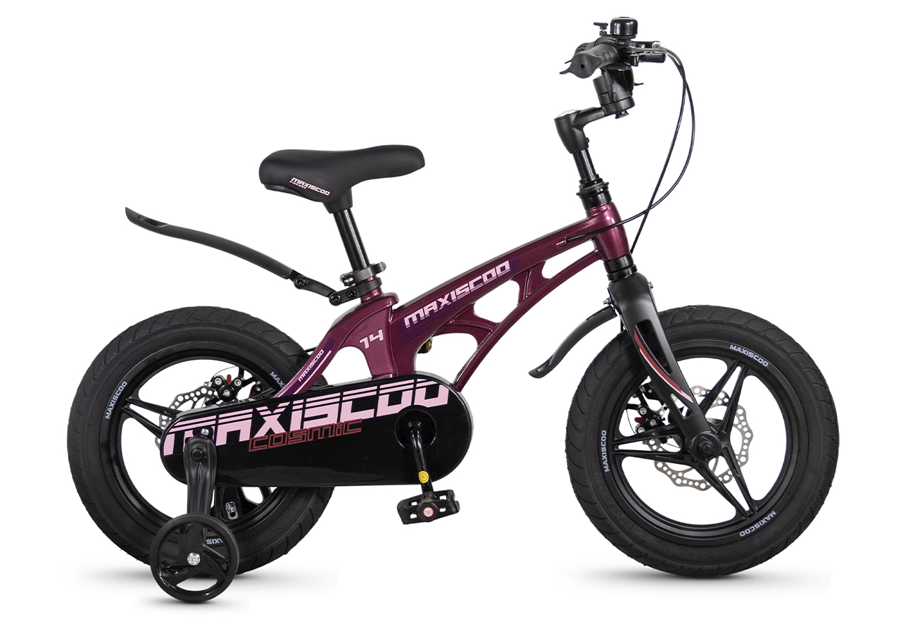 

Детский велосипед Maxiscoo Cosmic Deluxe Plus 14, год 2026, цвет Розовый, Cosmic Deluxe Plus 14, год 2026, цвет Розовый