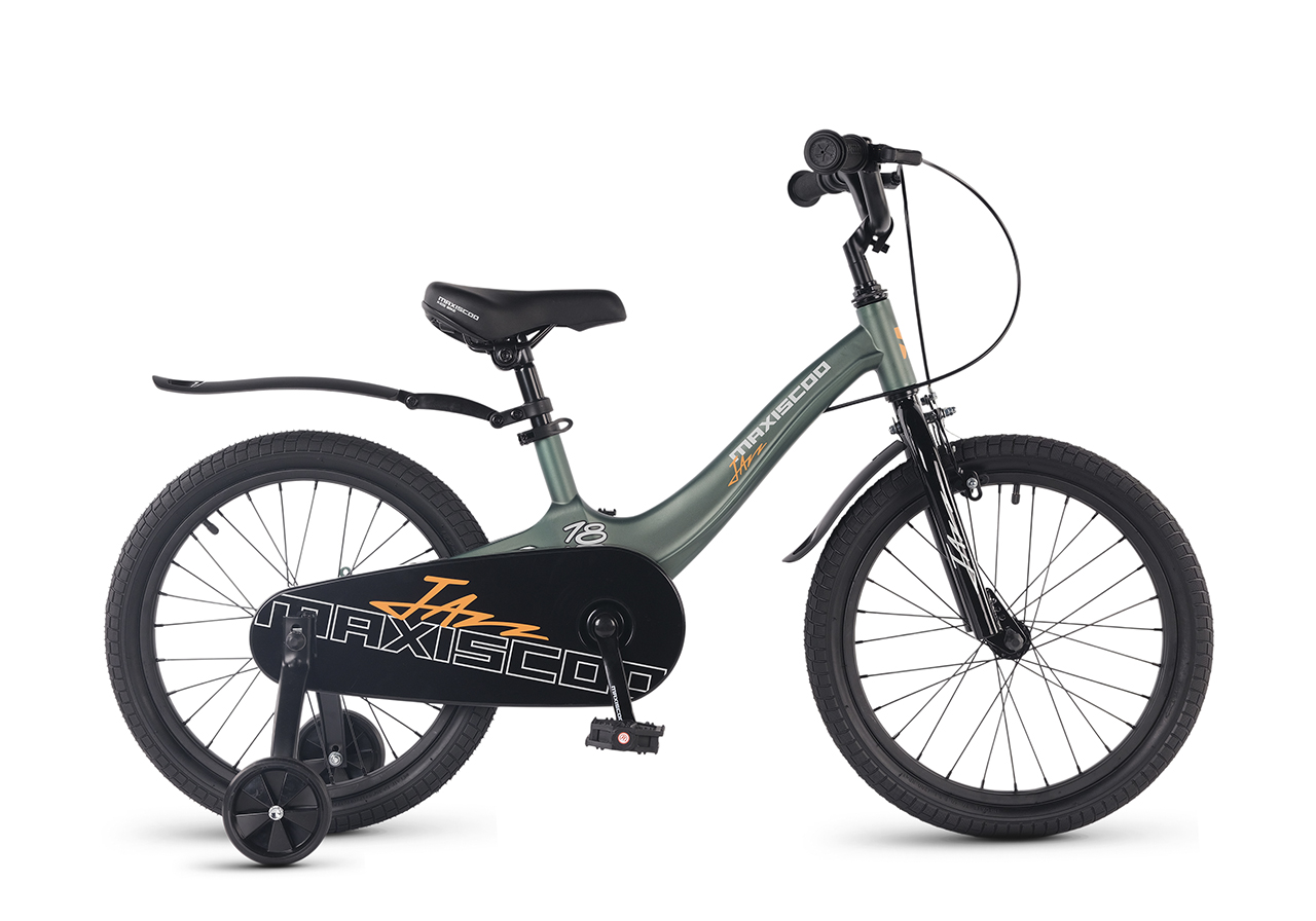 

Детский велосипед Maxiscoo Jazz Стандарт 18, год 2026, цвет Зеленый, Jazz Стандарт 18, год 2026, цвет Зеленый