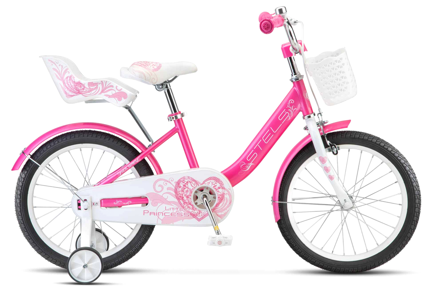 

Детский велосипед Stels Little Princess 18, год 2026, цвет Розовый, Little Princess 18, год 2026, цвет Розовый