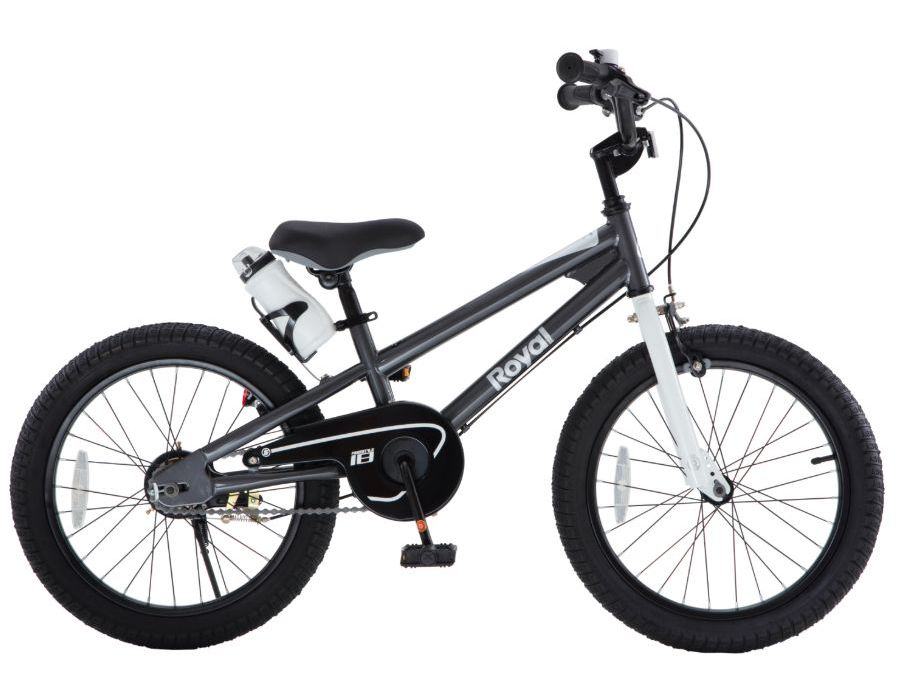 Детский велосипед Royal Baby Freestyle Steel 18, год 2026, цвет Черный