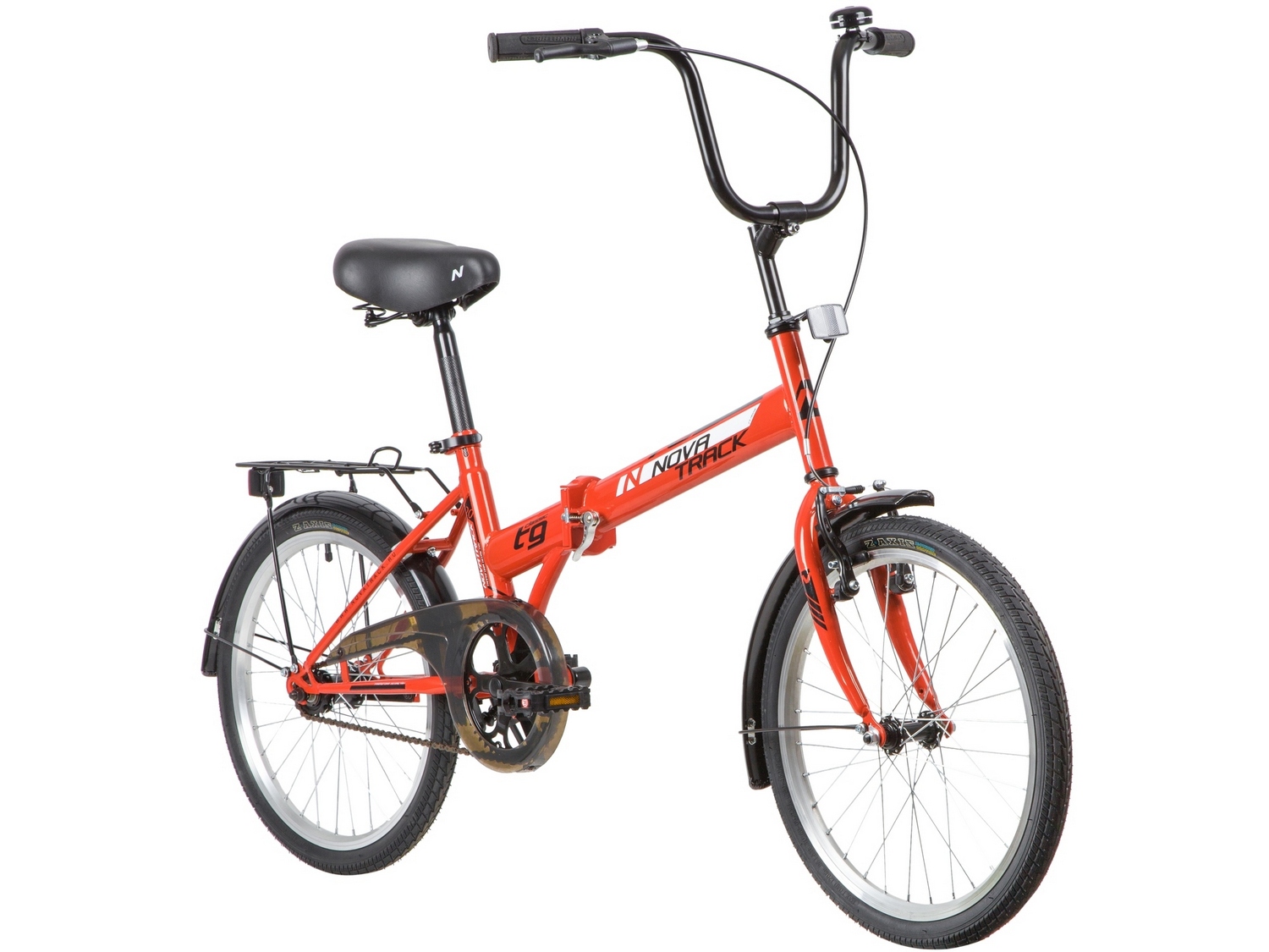 Складной велосипед Novatrack TG-30 Classic 1sp. V-brake, год 2020, цвет Красный