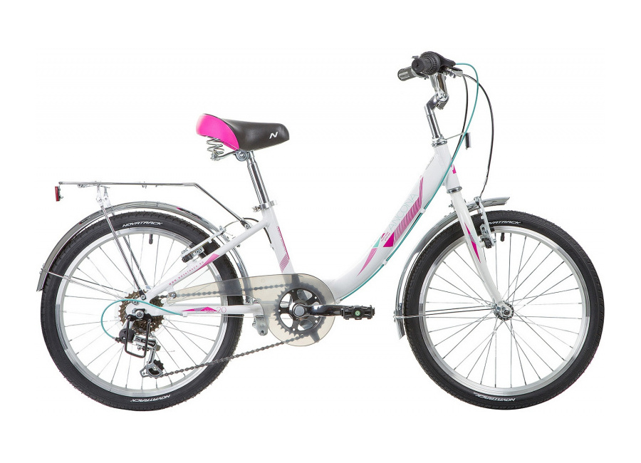 Детский велосипед Novatrack Ancona 20, год 2019, цвет Белый