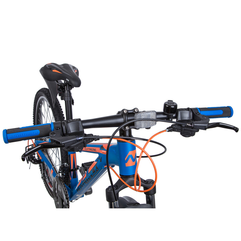 Подростковый велосипед Novatrack Extreme 24, год 2019, цвет Синий, ростовка 11