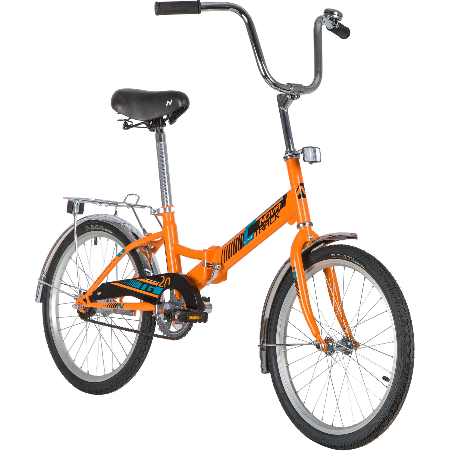 Складной велосипед Novatrack TG-20 Classic 1sp., год 2020, цвет Оранжевый