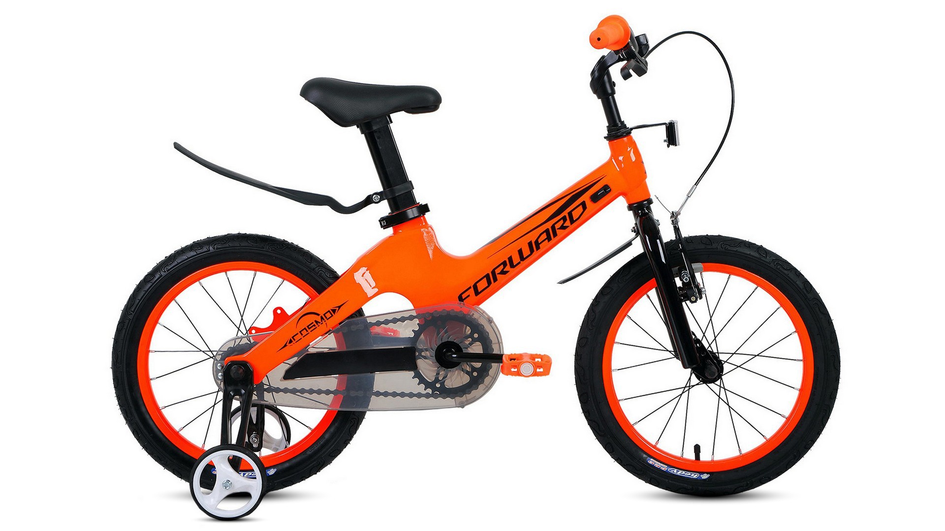Детский велосипед Forward Cosmo 16, год 2021, цвет Оранжевый