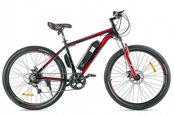 Электровелосипед Eltreco XT 600 D, год 2021, цвет Черный-Красный
