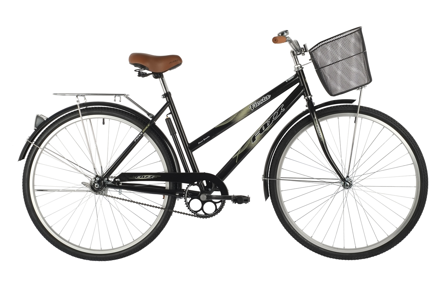 Женский велосипед Foxx Fiesta 28, год 2021, цвет Черный, ростовка 20