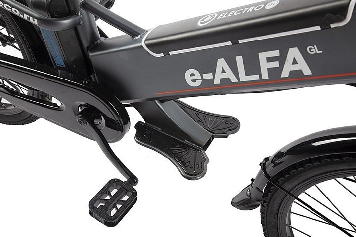 Электровелосипед Eltreco e-Alfa GL, год 2021, цвет Черный