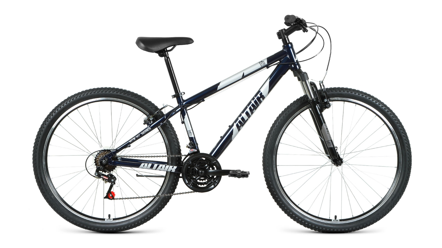 Горный велосипед Altair AL 27.5 V, год 2021, цвет Синий-Серебристый, ростовка 17