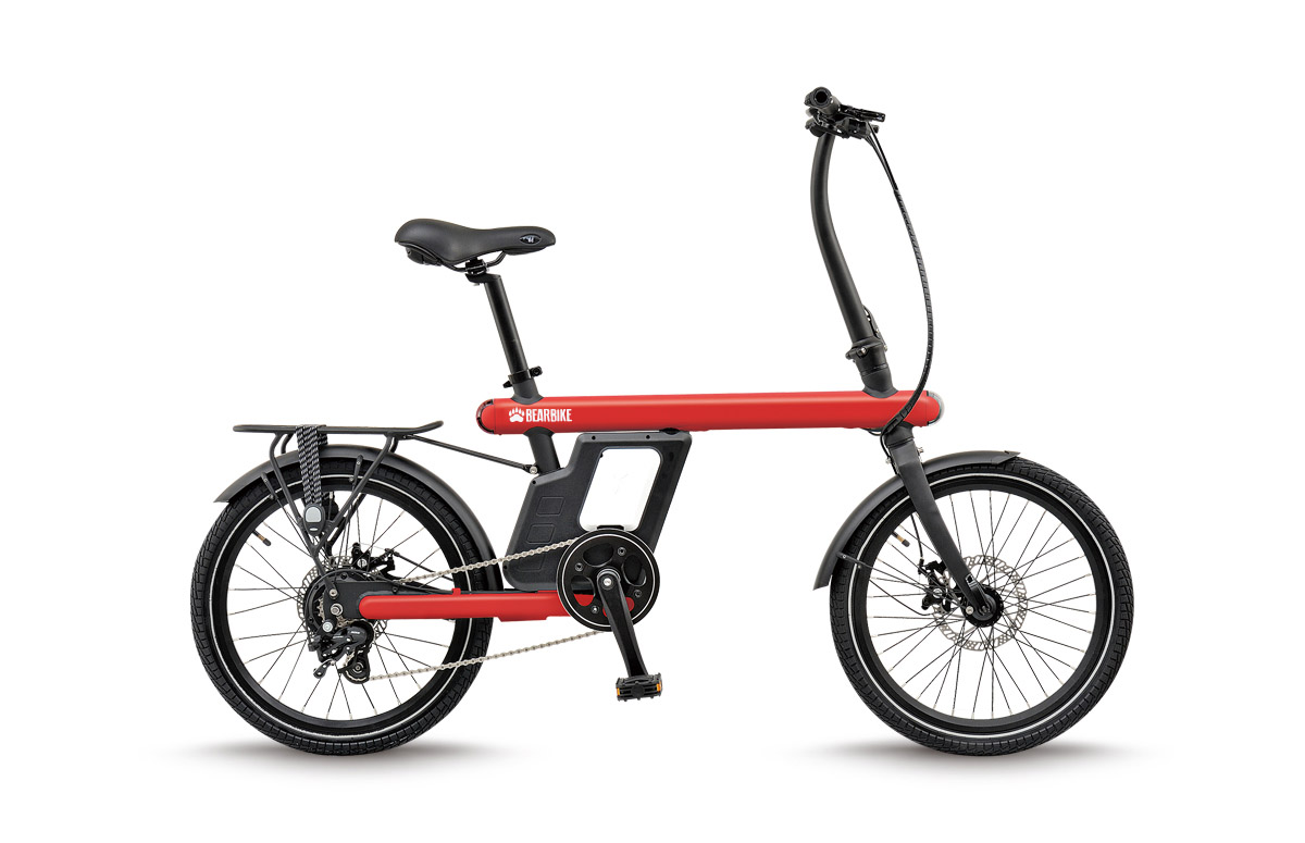  Электровелосипед Bear Bike Vienna, год 2021, цвет Красный