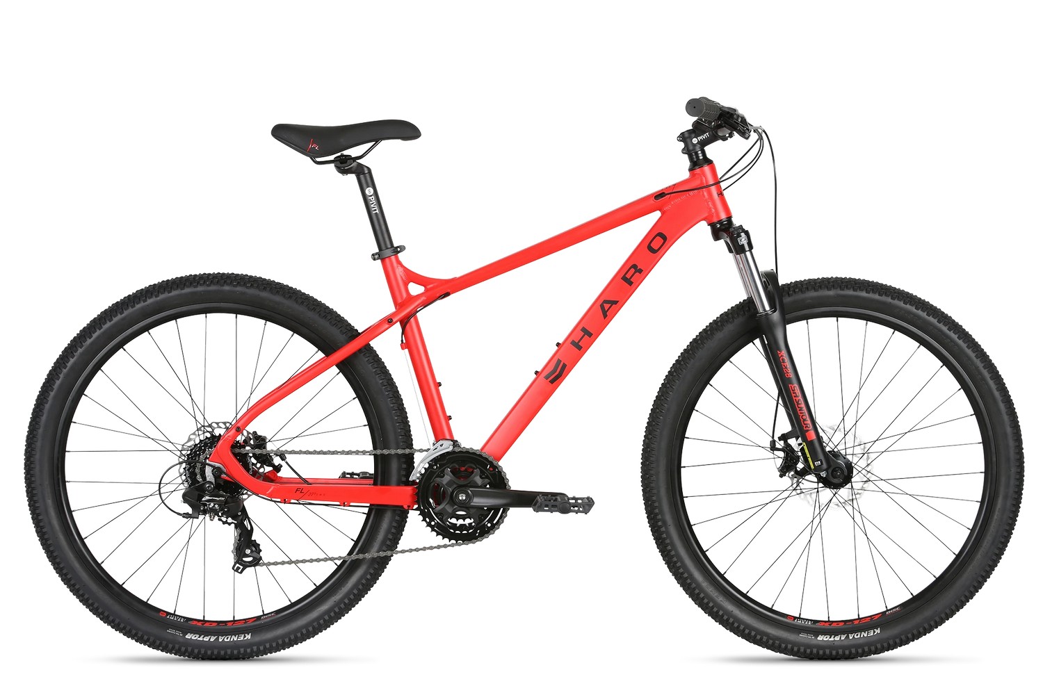 Горный велосипед Haro Flightline Two 27.5, год 2021, цвет Красный, ростовка 20