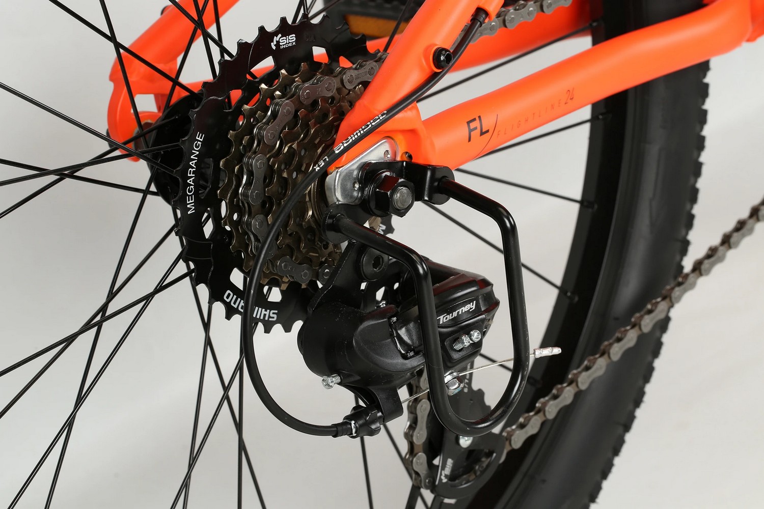 Подростковый велосипед Haro Flightline 24, год 2021, цвет Оранжевый-Черный