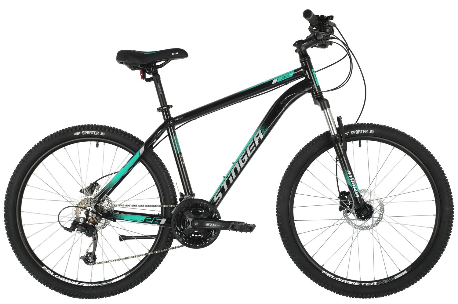 Горный велосипед Stinger Element Pro 26 Microshift, год 2021, цвет Зеленый, ростовка 14