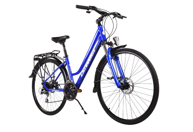 Женский велосипед Dewolf Asphalt 20 W, год 2021, цвет Синий-Белый, ростовка 16