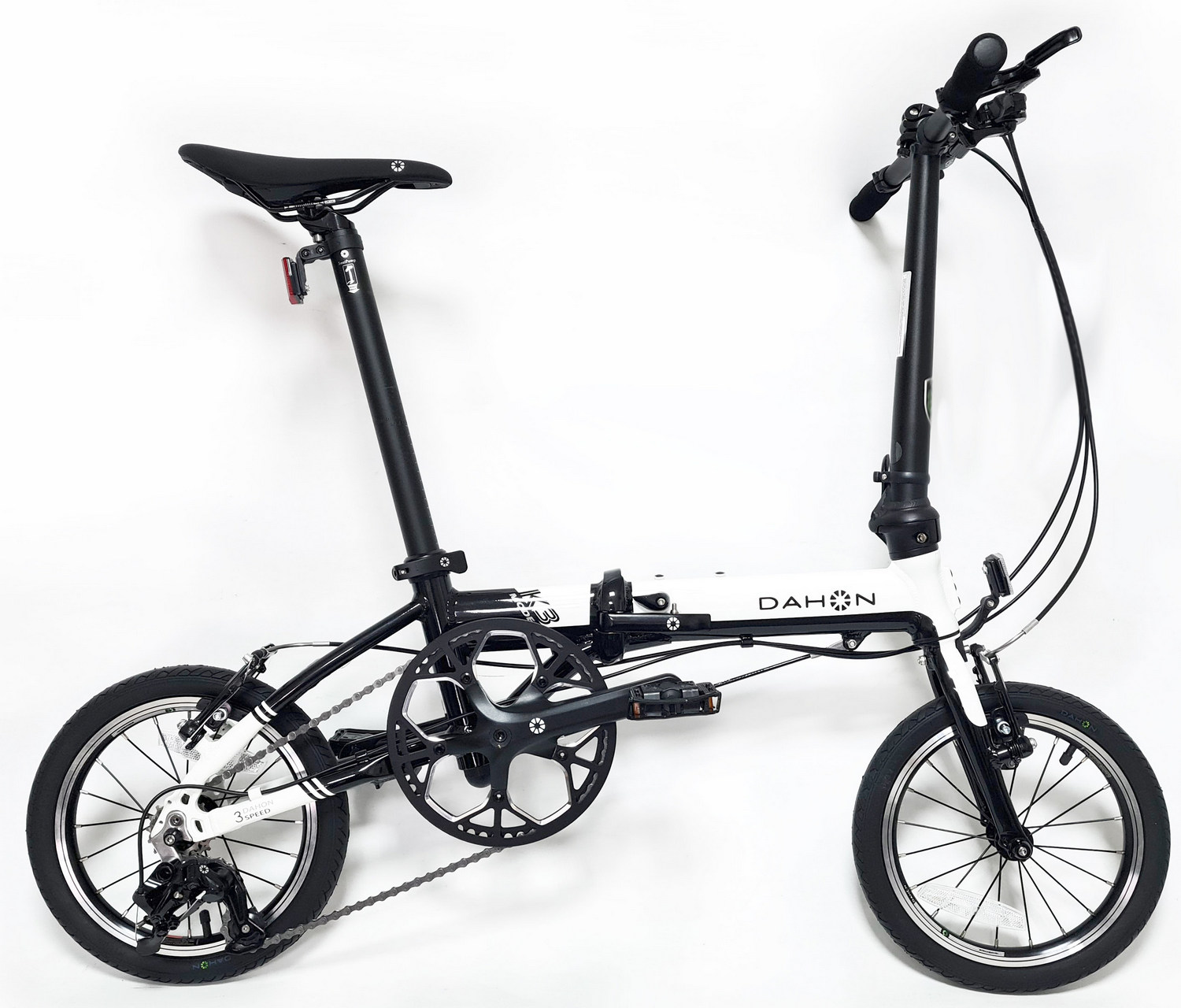 Складной велосипед Dahon K3, год 2021, цвет Белый-Черный