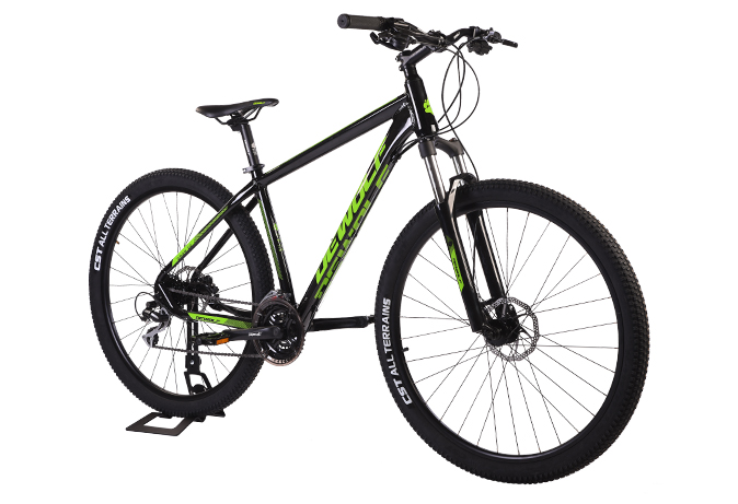 Горный велосипед Dewolf Grow 20, год 2021, цвет Черный-Зеленый, ростовка 18