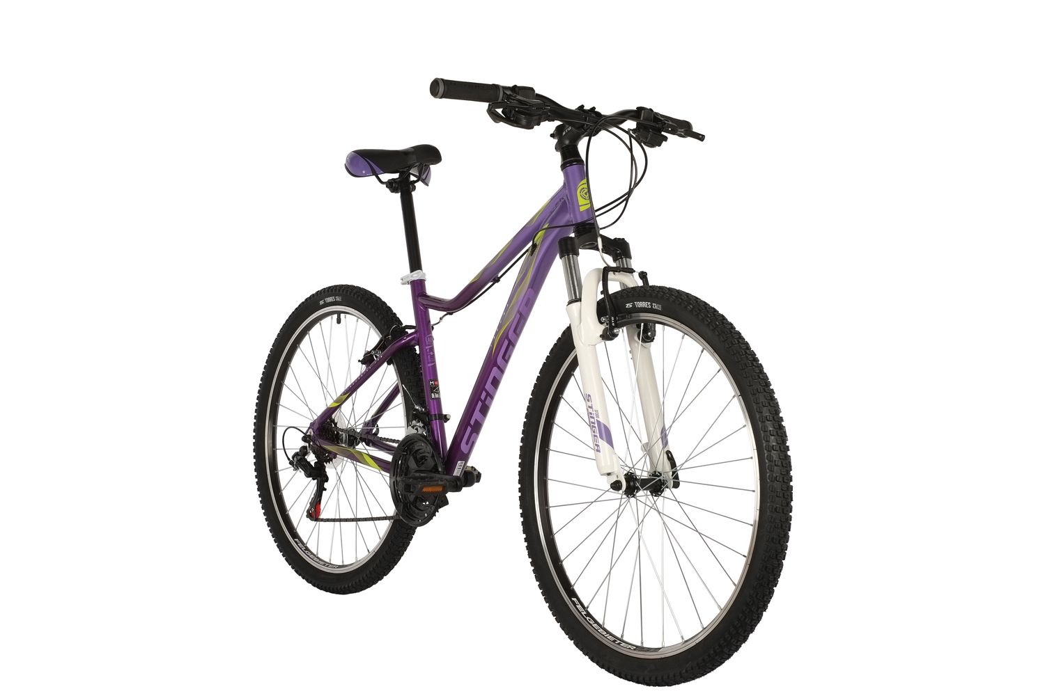 Женский велосипед Stinger Laguna STD 27.5 Microshift, год 2021, цвет Фиолетовый, ростовка 19