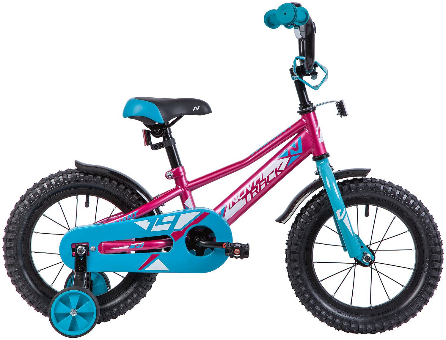 Детский велосипед Novatrack Valiant 14, год 2022, цвет Красный
