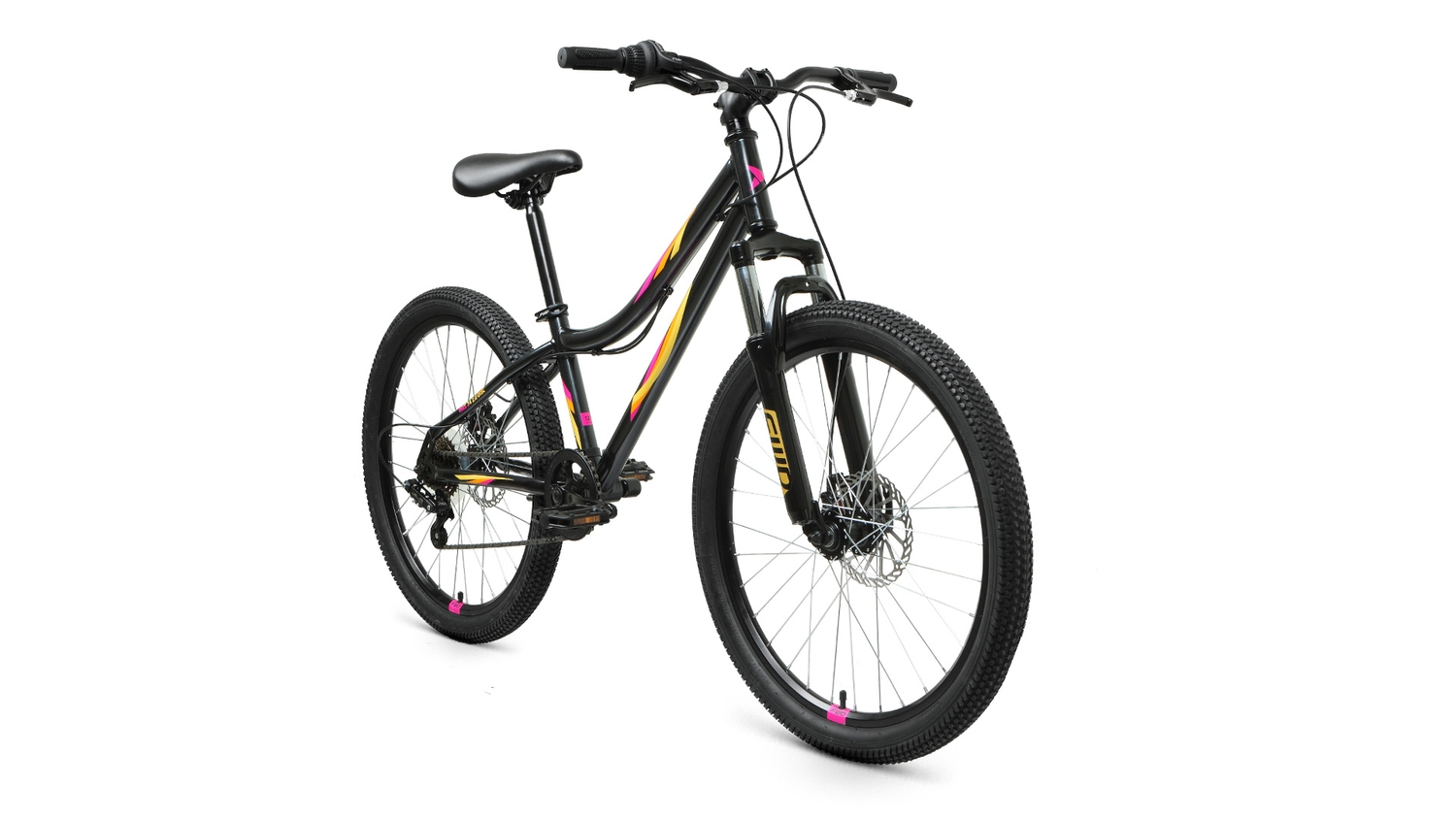 Подростковый велосипед Forward Iris 24 2.0 D, год 2022, цвет Белый-Розовый