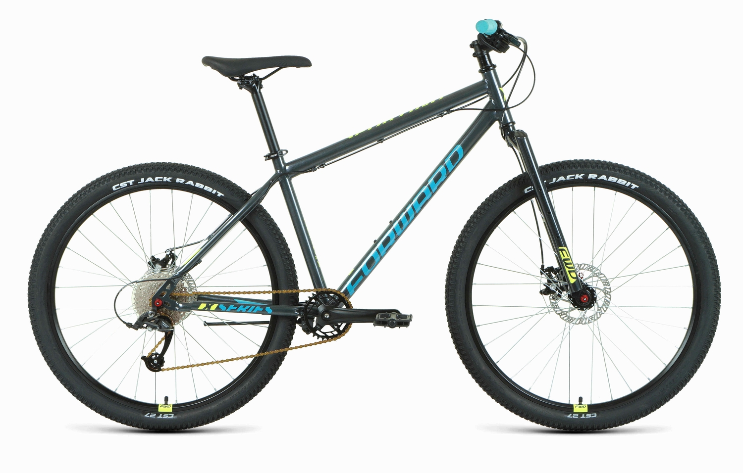 Горный велосипед Forward Sporting 27.5 X D, год 2022, цвет Серебристый-Зеленый, ростовка 19