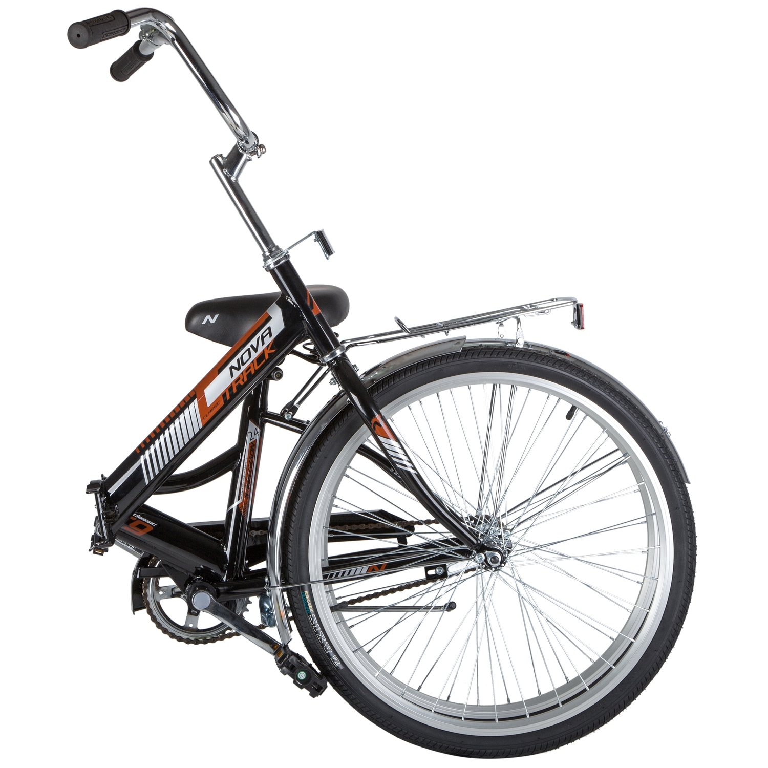 Складной велосипед Novatrack TG-24 Classic 1.0, год 2020, цвет Черный
