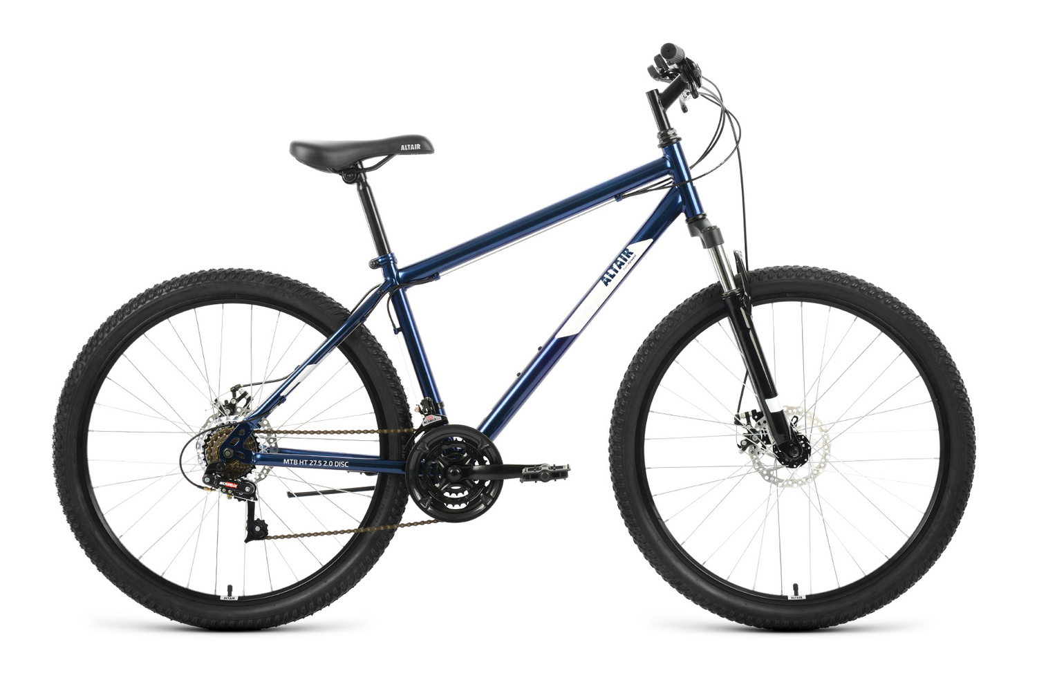 Горный велосипед Altair MTB HT 27.5 2.0 D, год 2022, цвет Синий-Белый, ростовка 17