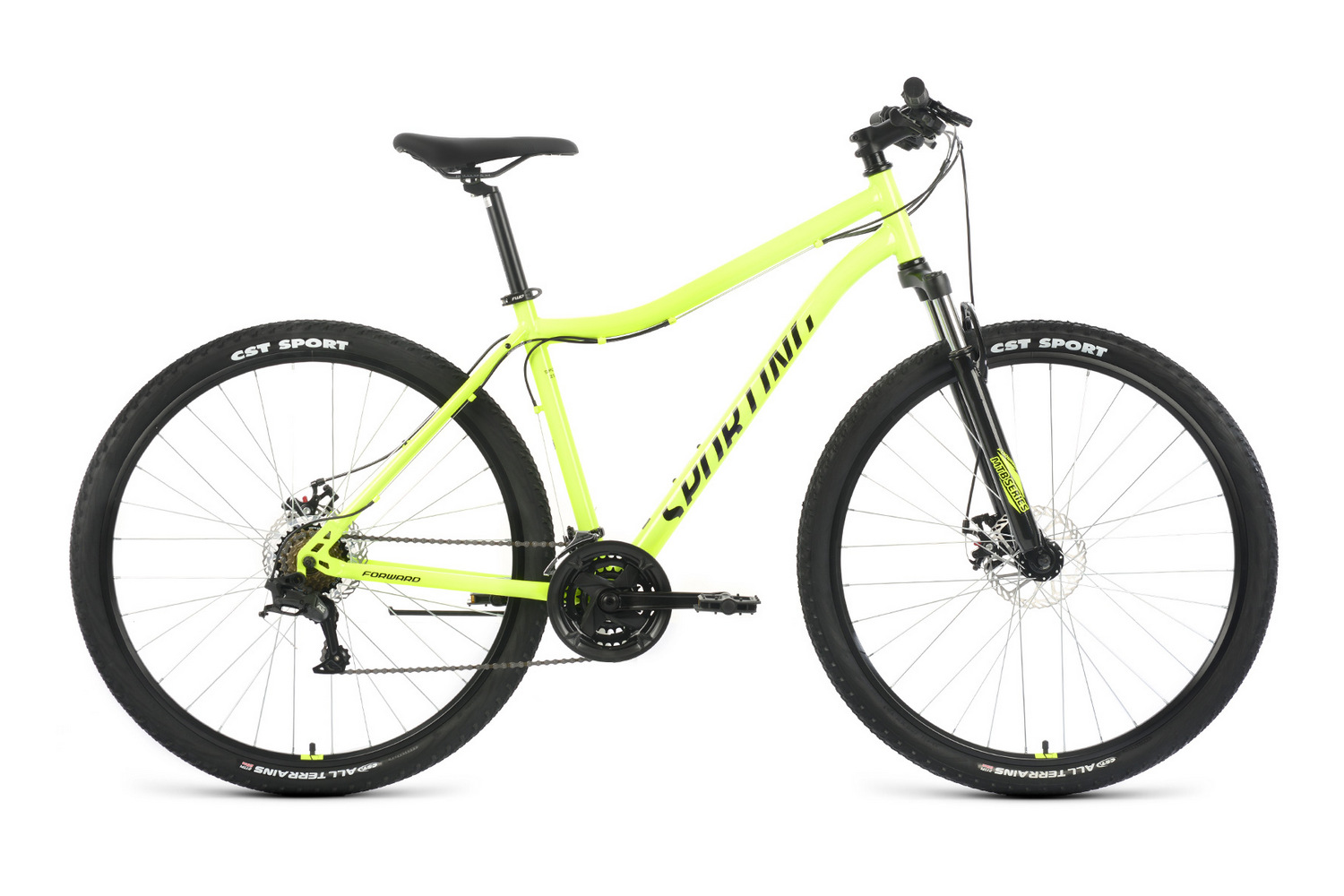 Горный велосипед Forward Sporting 29 2.2 D, год 2022, цвет Зеленый-Черный, ростовка 17