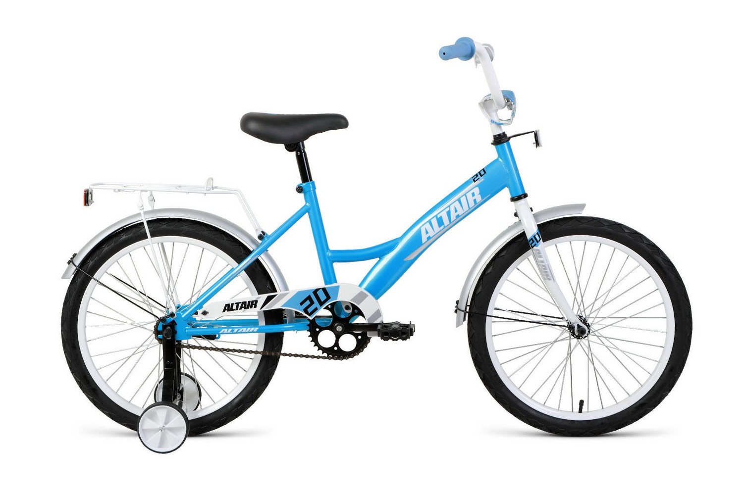 Детский велосипед Altair Kids 20, год 2022, цвет Зеленый-Белый