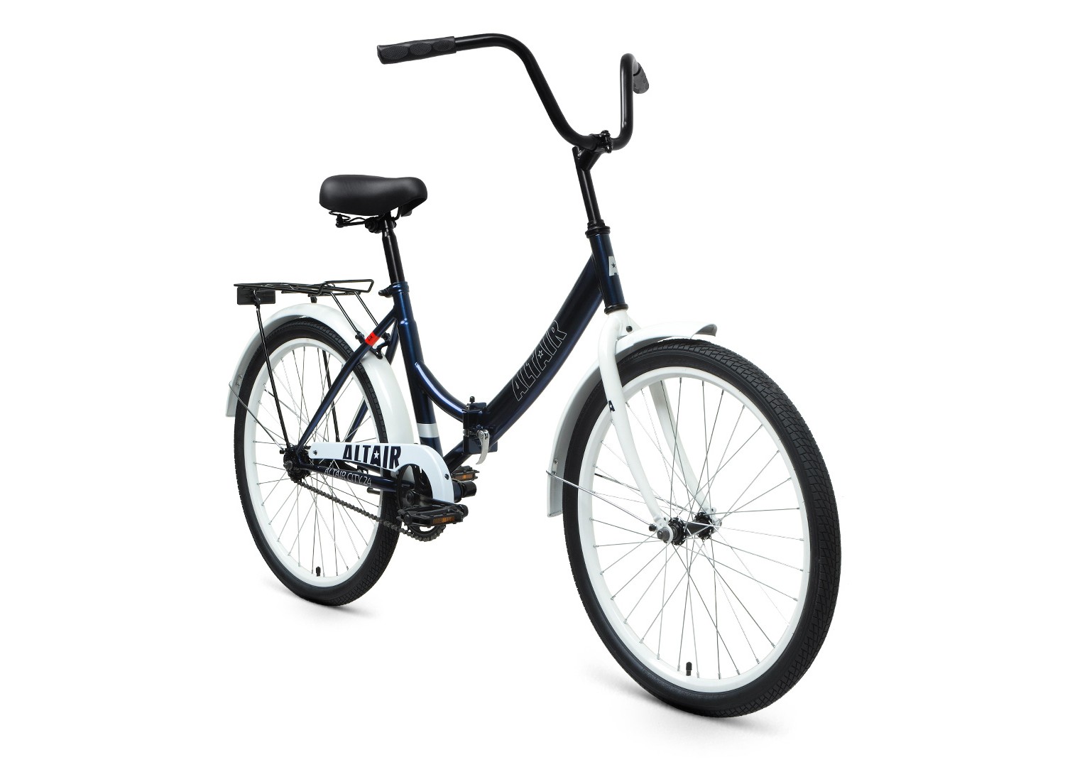 Складной велосипед Altair City 24, год 2022, цвет Голубой-Белый, ростовка 16